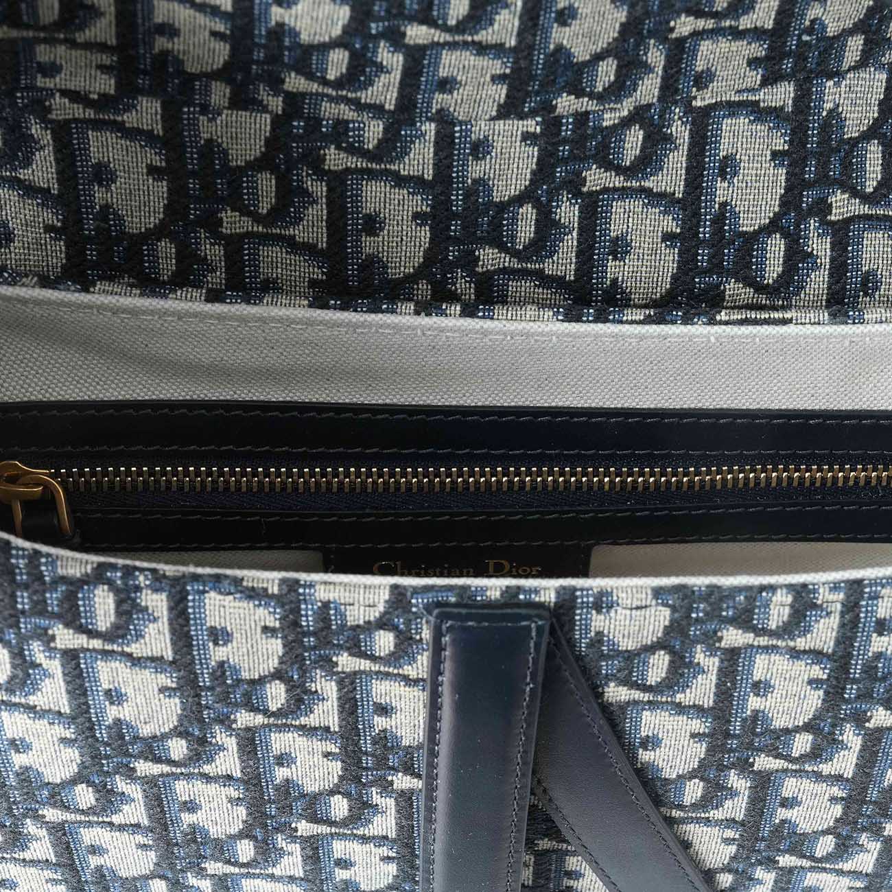 CHRISTIAN DIOR(USED)크리스찬디올 오블리크 새들백 미듐